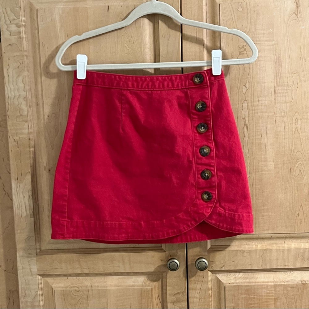 Abercrombie & Fitch Button Down Tulip Skirt Size … - image 1